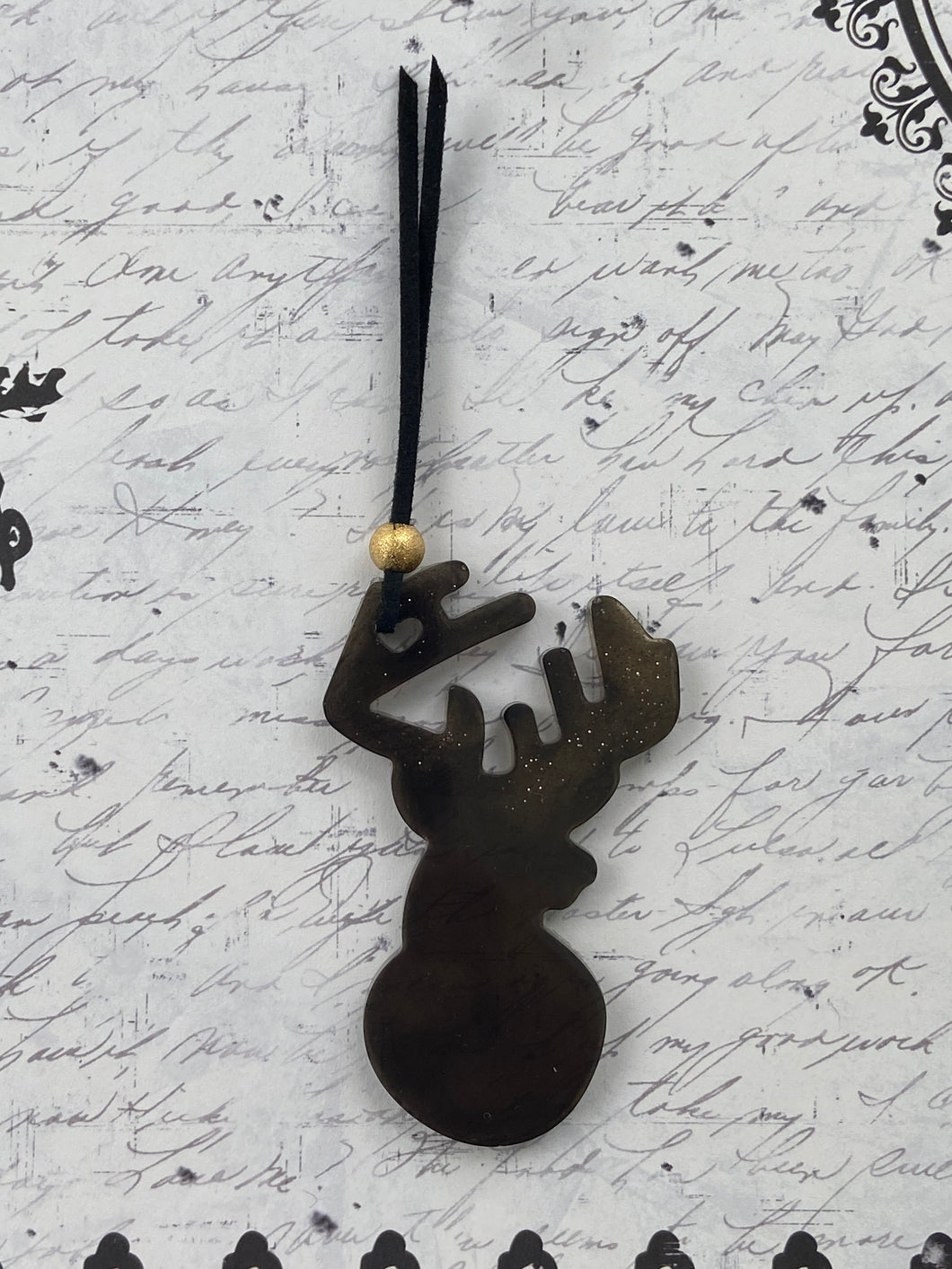 Bookmark Deer Blackglitter